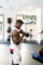 Young woman working out