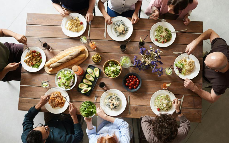 People Sitting at table