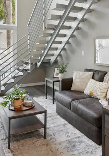 furnished living space